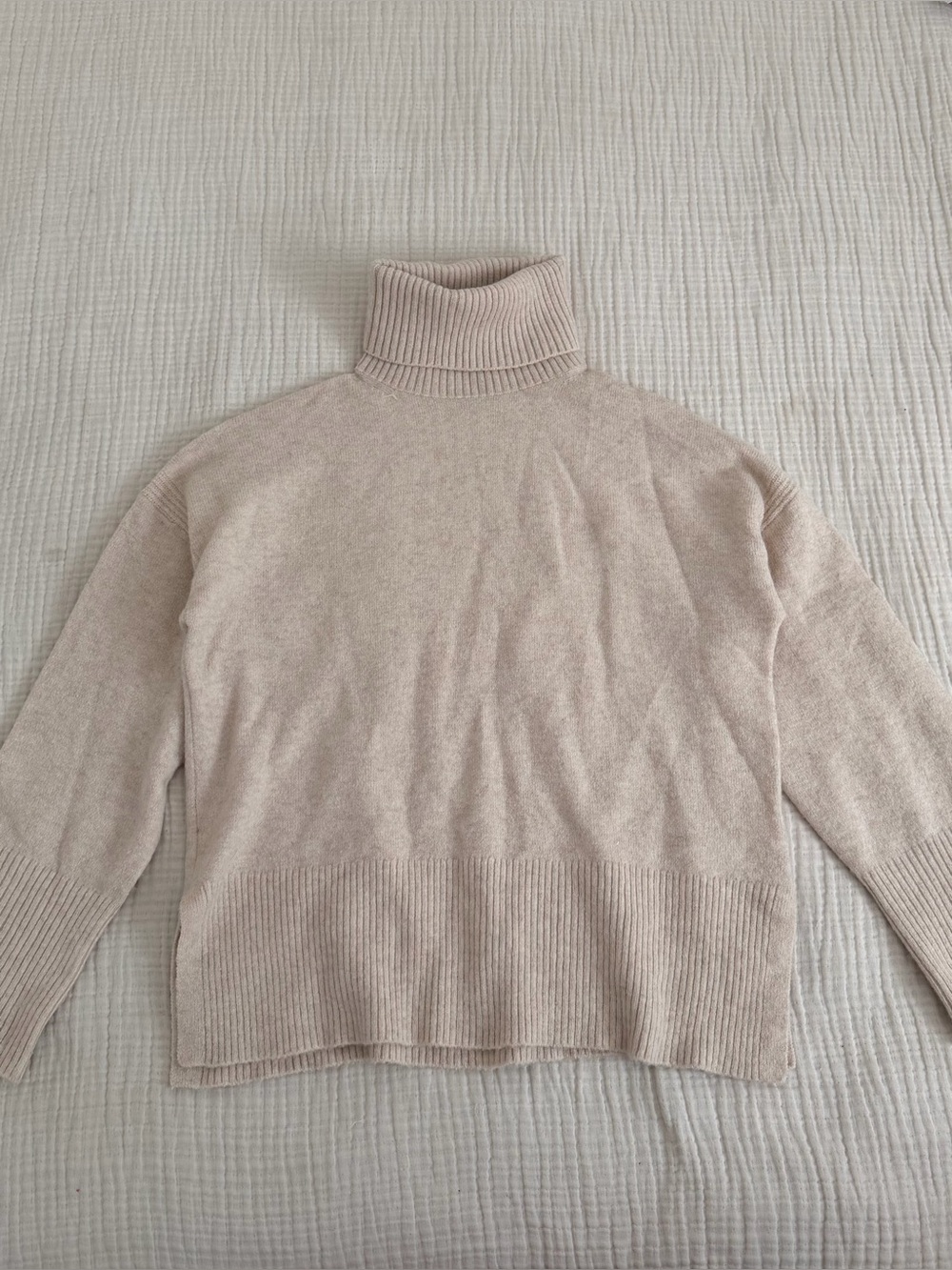 J.Crew Neutral Turtleneck Sweater